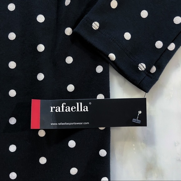 Black and White Polka Dot Boat Neck Shirt - Picture 15 of 16